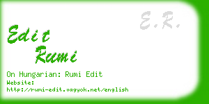 edit rumi business card